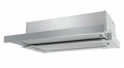 The very popular Westinghouse 60cm Slideout rangehood, with dishwasher-safe filters, sold in Australia by Appliances Online