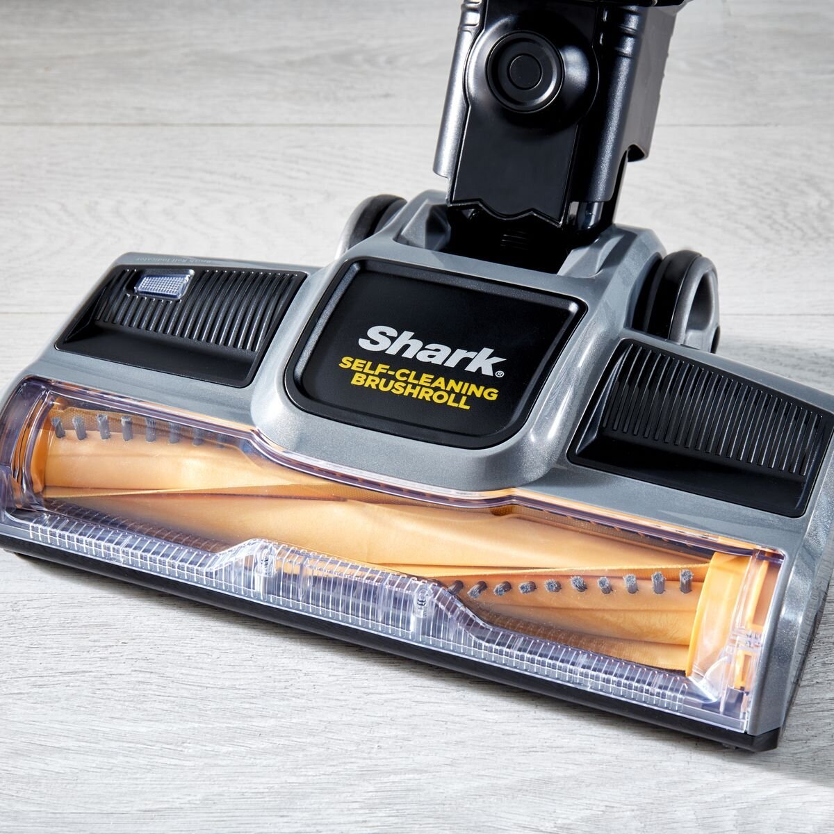 Some Shark vacuums have self-cleaning brushrolls that don't get clogged up with hair.