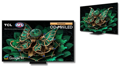 The TCL C7K 4K Premium QD-Mini LED Google TV sold in Australia by Appliances Online