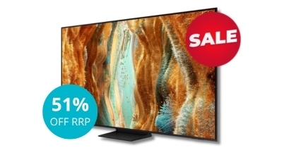 The Samsung 75 Inch QN70F NeoQLED 4K MiniLED Smart AI TV QA75QN70FAWXXY sold in Australia by Appliances Online with free delivery
