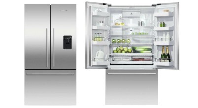 The Fisher & Paykel 569L French Door Refrigerator RF610ADUX5 sold in Australia by Appliances Online, with free delivery options.