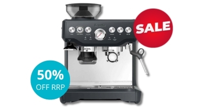 The Breville the Barista Express Espresso Machine Charcoal BES870CHR2JAN1 sold in Australia by Appliances Online with free delivery