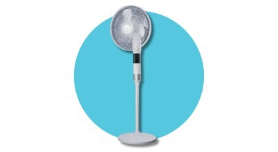 The DeLonghi 40cm Pedestal Fan sold in Australia by Appliances Online