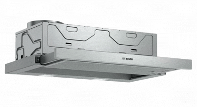 The popular Bosch Series 2 60cm Slideout Rangehood DFM064W54A sold in Australia by Appliances Online