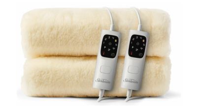 The Sunbeam Sleep Perfect Wool Fleece Anti-bacterial Electric Blanket