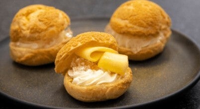 Choux Puffs with Vanilla Chantilly and Seasonal Fruit, courtesy of Winnings