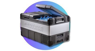 A 96 litre capacity dual zone portable fridge by myCOOLMAN sold in Australia by Appliances Online