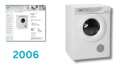 A 4.5kg Fisher & Paykel vented dryer with 2 Energy Stars sold by Appliances Online in 2006
