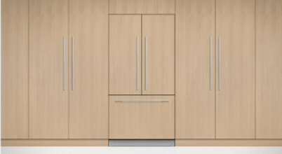 The Fisher & Paykel RS90A1 476L Integrated French Door Fridge
