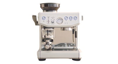 The Breville Barista Express Impress Coffee Machine Sea Salt BES876SST4IAN1 sold in Australia by Appliances Online