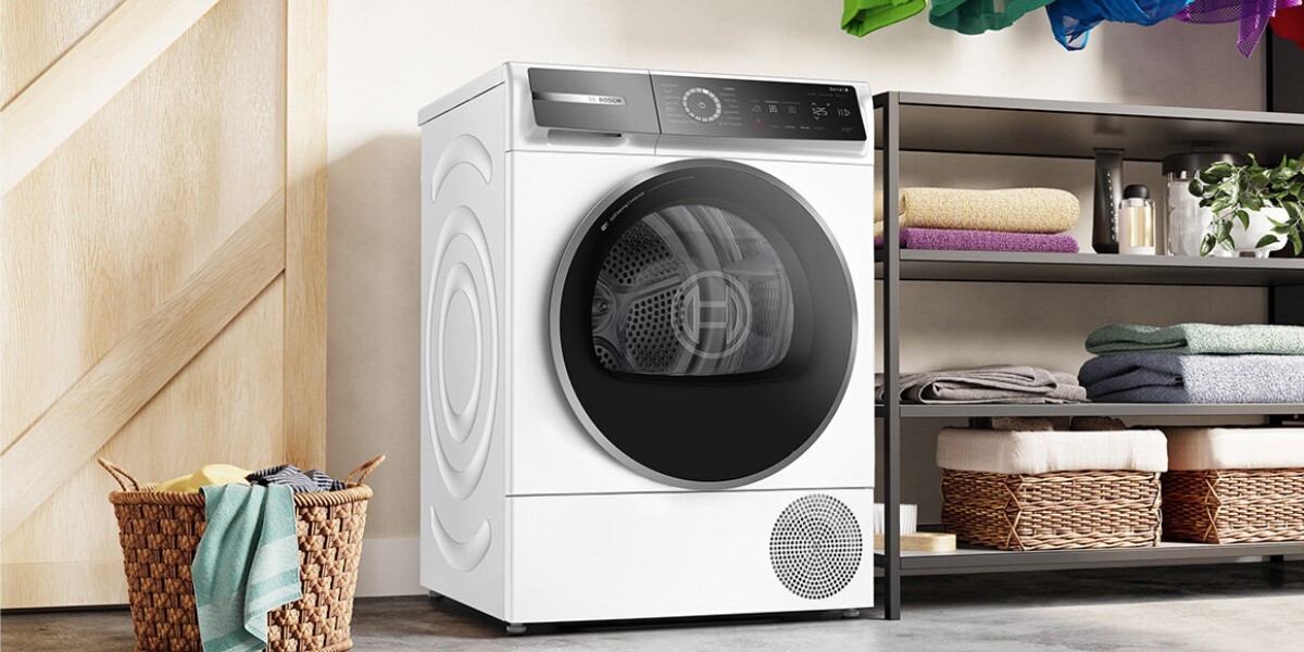 The Series 8 8kg capacity heat pump dryer from Bosch has an extremely efficient 10 Energy Star rating