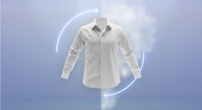 The Refresh feature quickly revives shirts and tops