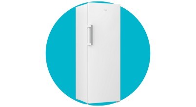 The Beko 351L Upright Fridge BAF369W sold in Australia by Appliances Online