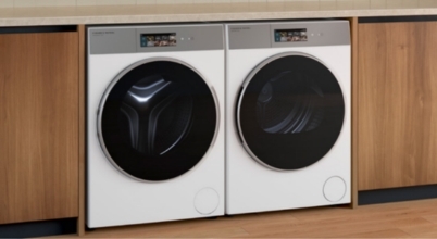 Fisher & Paykel Series 9 washing machines in home setting
