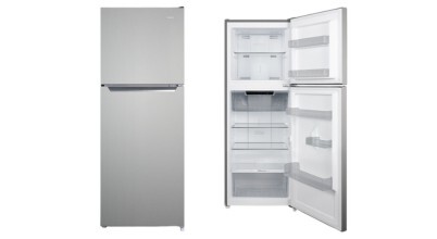 The CHiQ 202L Top Mount Fridge Stainless Steel CTM200NSS5E sold in Australia by Appliances Online