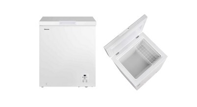 The Hisense 145L Eco Vision Hybrid Chest Freezer HRCF146 sold in Australia by Appliances Online