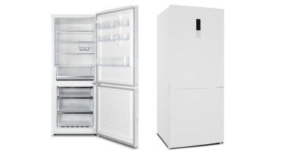 The CHiQ 396L Bottom Mount Fridge White CBM396NW3 sold in Australia by Appliances Online