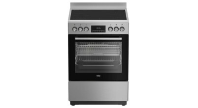 The Beko 60cm Stainless Steel Freestanding Oven with Ceramic Cooktop BFCB60VMX sold in Australia by Appliances Online, with free delivery