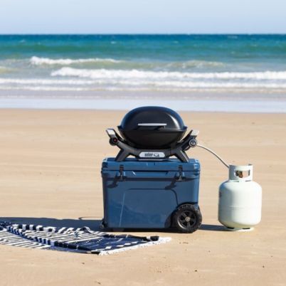 Portable barbeques like the Weber Baby Q can make a great gift