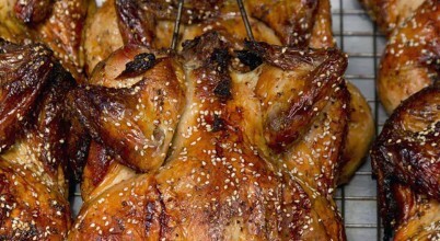 Honey soy butterflied BBQ chicken recipe Australia, courtesy of BeefEater
