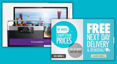 Details from the 2014 version of the Appliances Online website homepage