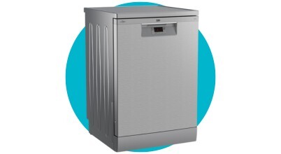The Beko 60cm Freestanding Dishwasher 14 Place Platinum Steel BDFB1410X sold in Australia by Appliances Online