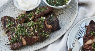Rump steak skewers BBQ recipe Australia, courtesy of BeefEater