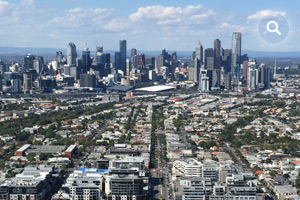 Photo taken from the Legend Blimp