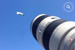 Photo taken from the Legend Blimp