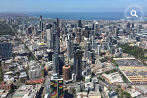 Photo taken from the Legend Blimp