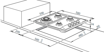 Fisher Paykel 600mm Gas Cooktop 4 Burner Ss Srl Holdings