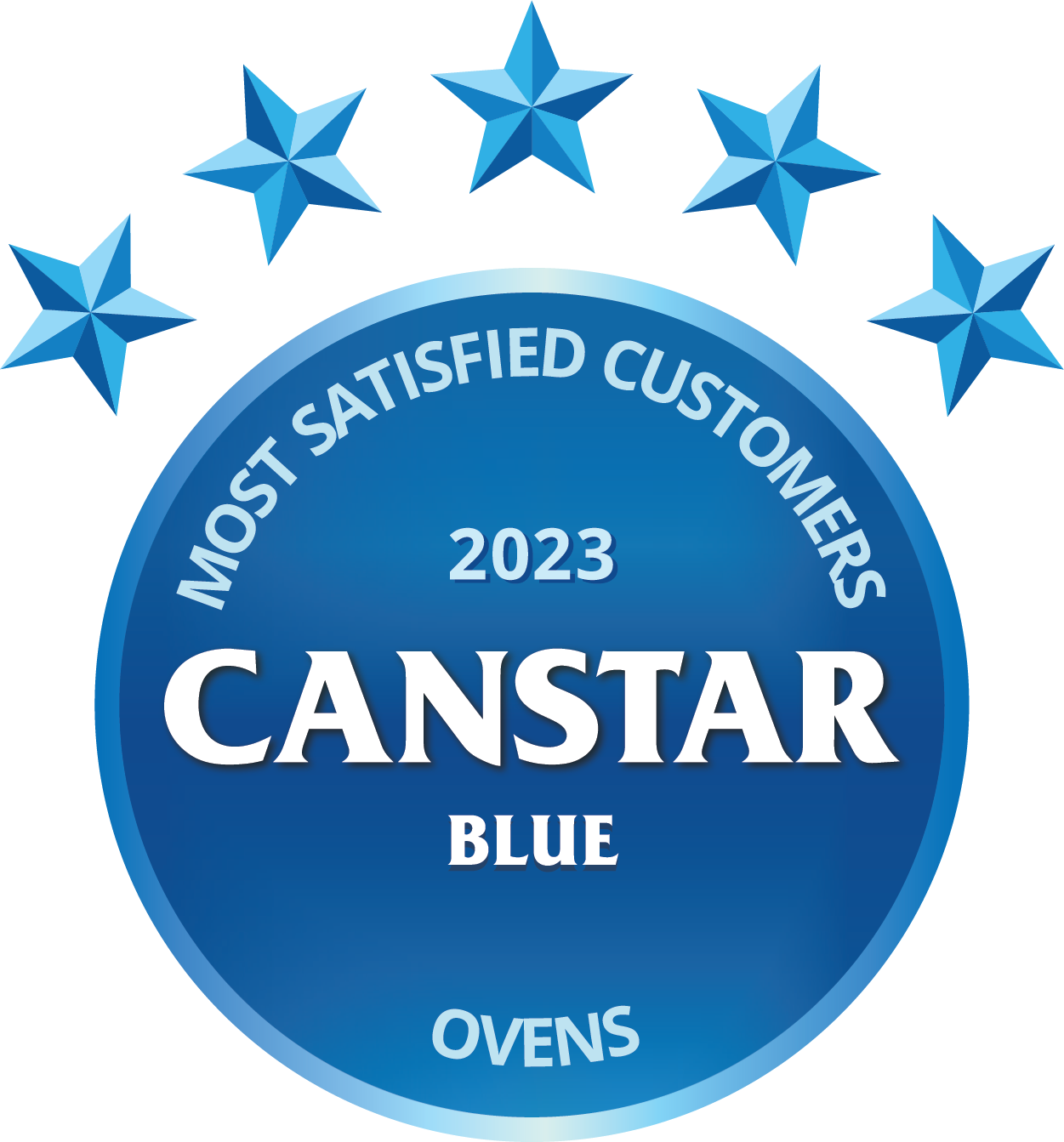 Canstar Blue Most Satisfied Customers Ovens - 2023 BR
