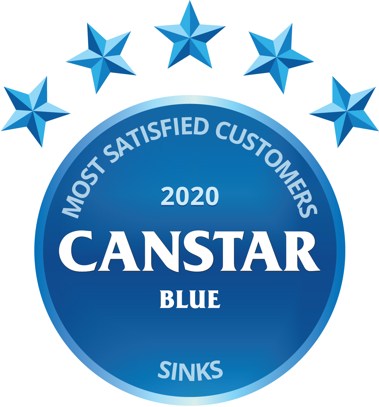 Canstar Blue Most Satisfied Customers Sinks - 2020