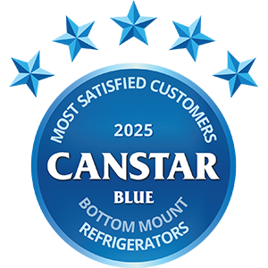 Canstar Most Satisfied Bottom Mount Refrigerators 2025