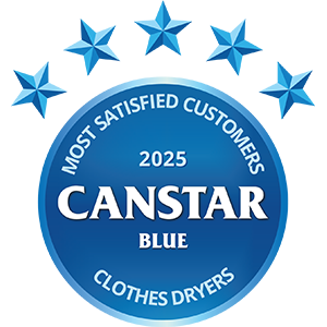 Canstar Most Satisfied Clothes Dryers 2025