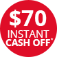 Esatto May26 Cash off 70