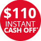 FP instant cash off DEC25 110
