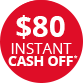 FP instant cash off DEC25 80