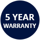Grand Cru 5 Year Warranty