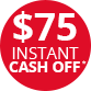 Westinghouse electrolux FEB26 Cash off 75
