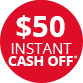 westinghouse MAY26 50 cash off