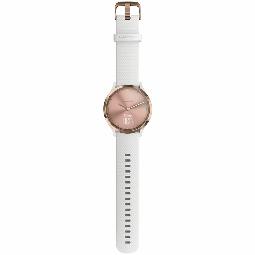 garmin vivomove hr fitness tracker white rose gold