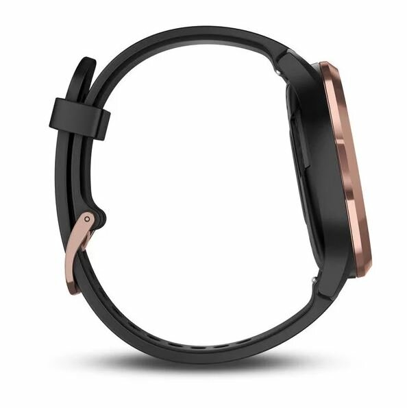 Garmin 010-01850-16 Vivomove HR Sport Rose Gold Black Sm/Med Hybrid  Smartwatch | Appliances Online