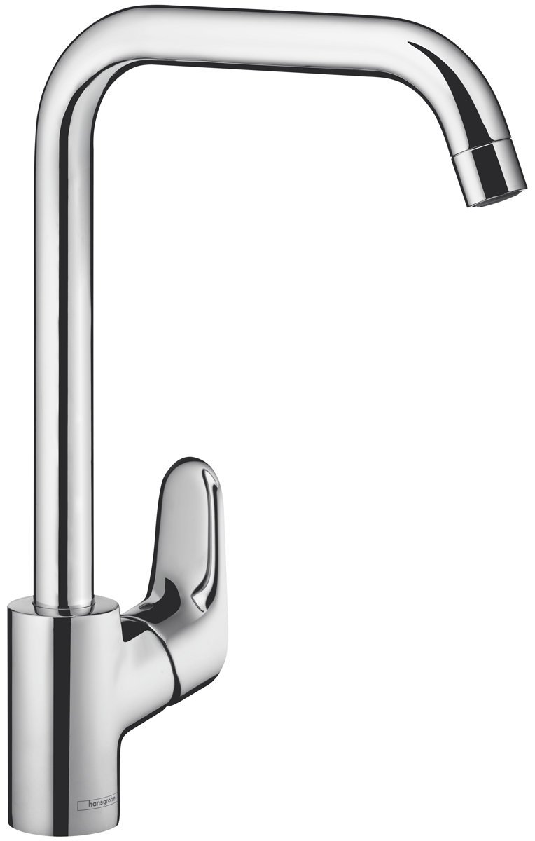 Hansgrohe 14816003 Ecos L Square Goose Neck Kitchen Mixer Tap