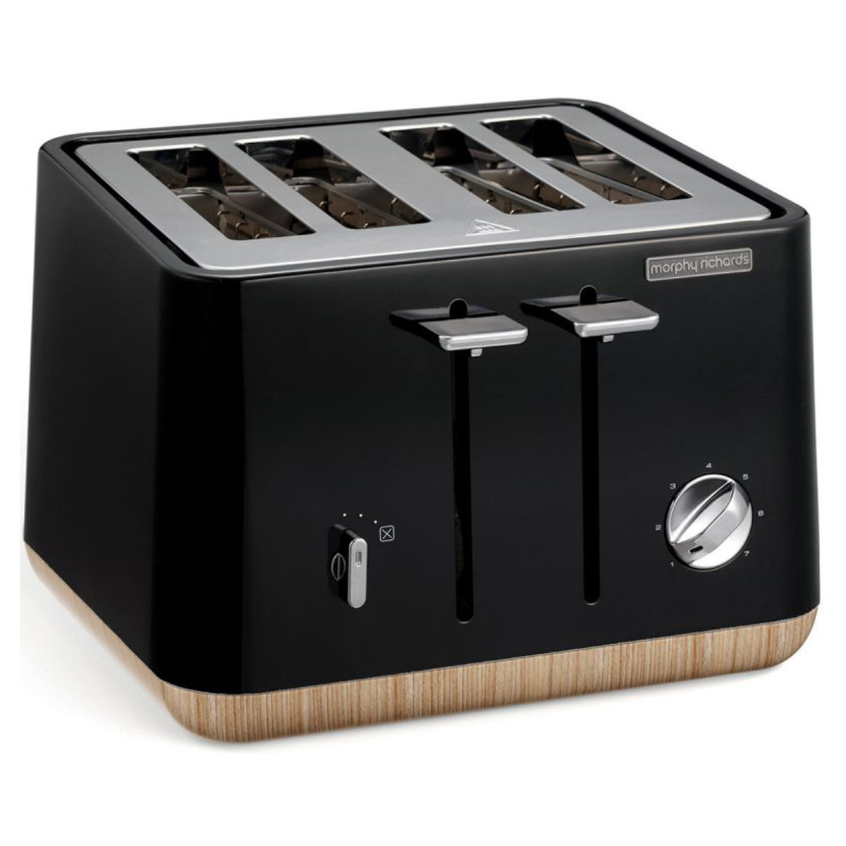 NEW Morphy Richards 240007100007 Scandi Black Aspect Toaster and Kettle