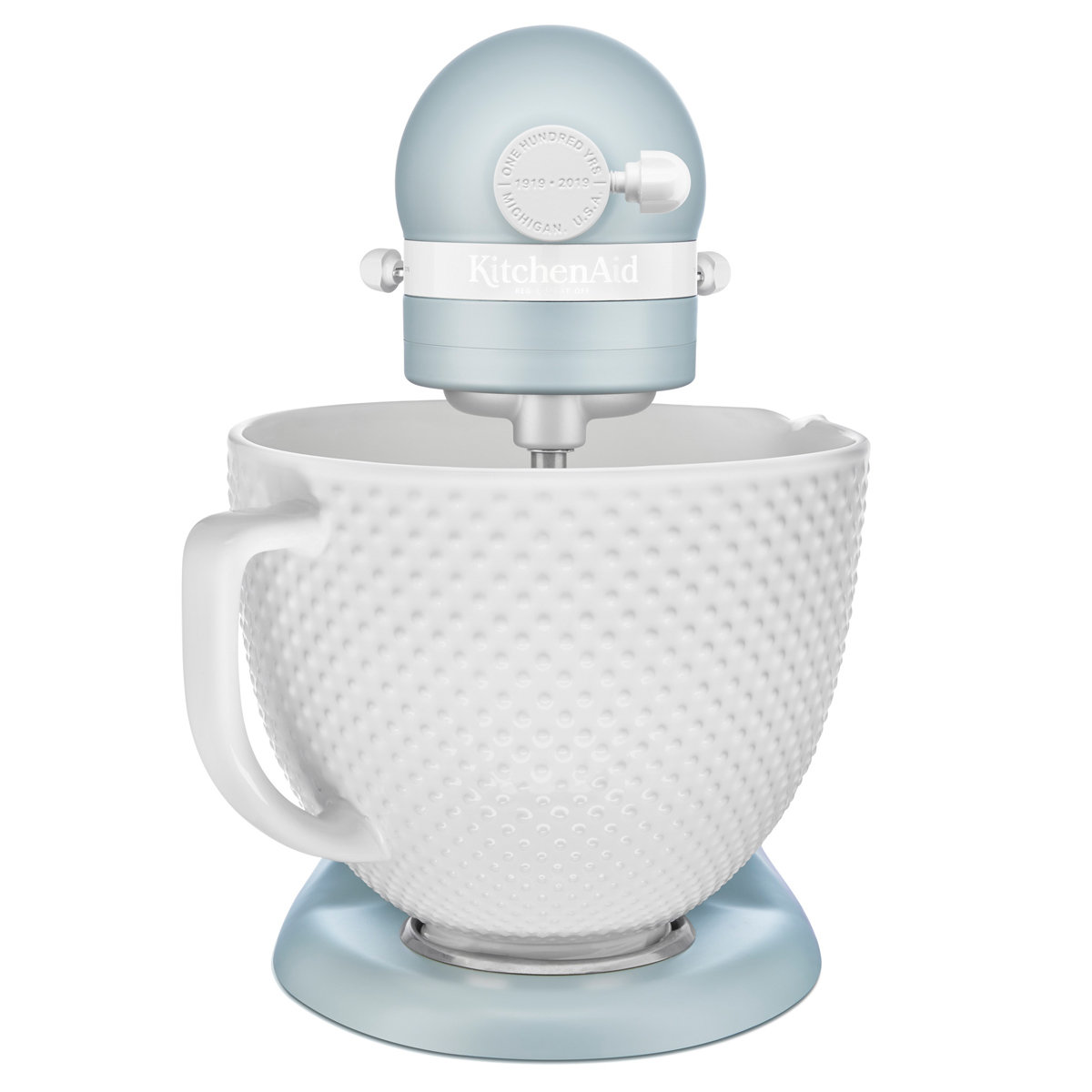 kitchen aid misty blue mixer