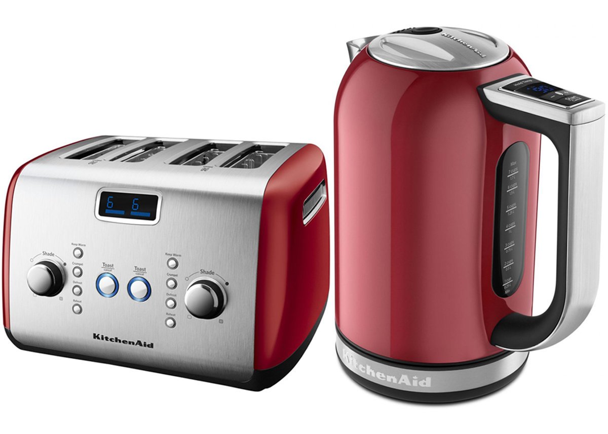kitchenaid kettle and toaster cream
