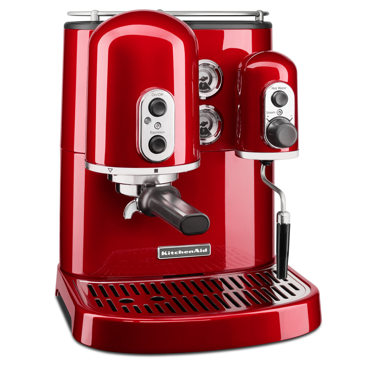 NEW KitchenAid 5KES2102ACA Espresso Machine Candy Apple Red