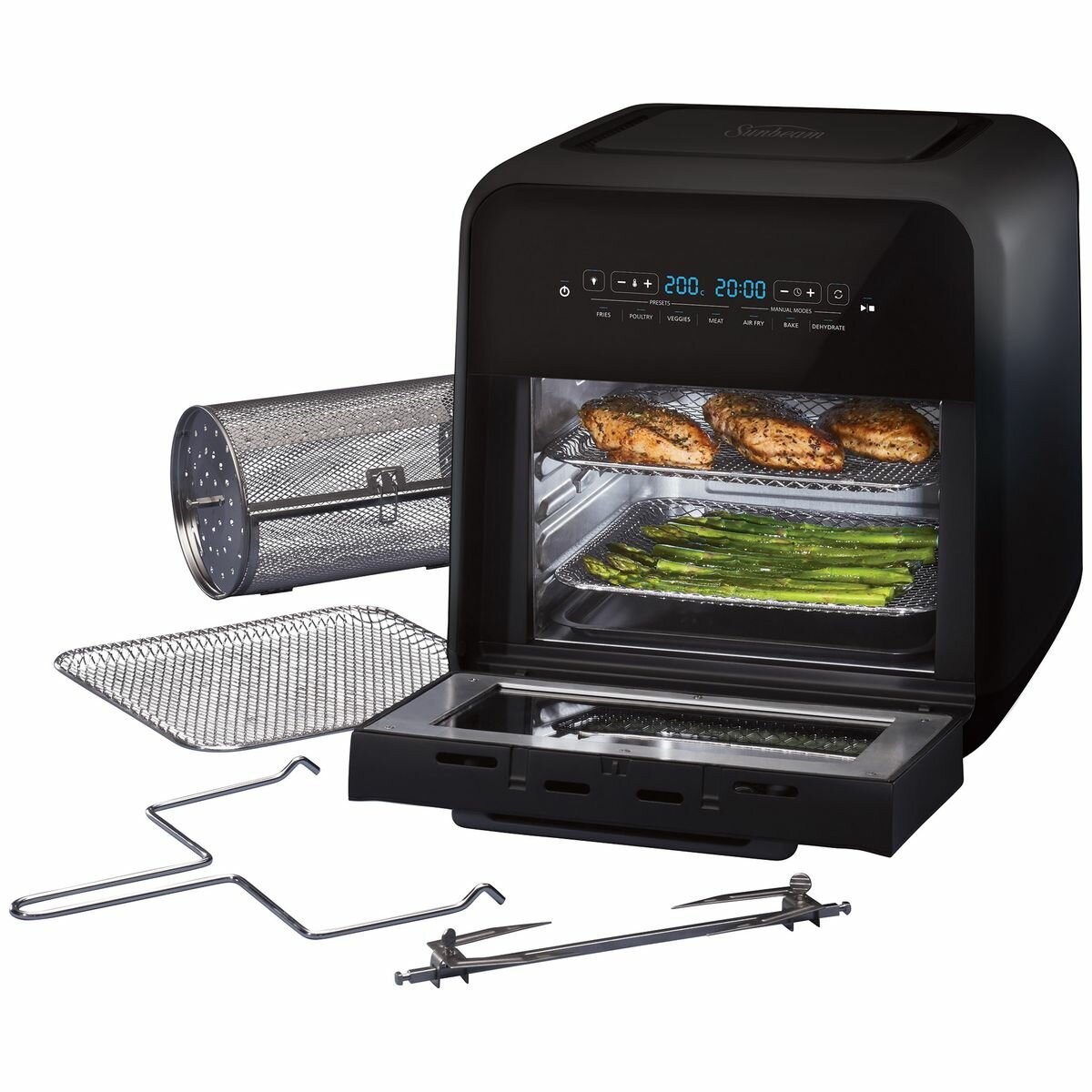 NEW Sunbeam 4 in 1 Air Fryer and Oven AFP5000BK 9311445034781 eBay