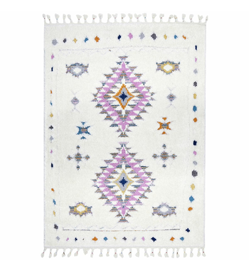 Rug Culture Amsterdam Small Rug 170x120 White Multi AMS-LAYLA-170X120 | Appliances Online